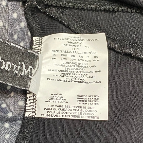 Miraclesuit Black and White Polka Dot Swimsuit - Picture 14 of 16